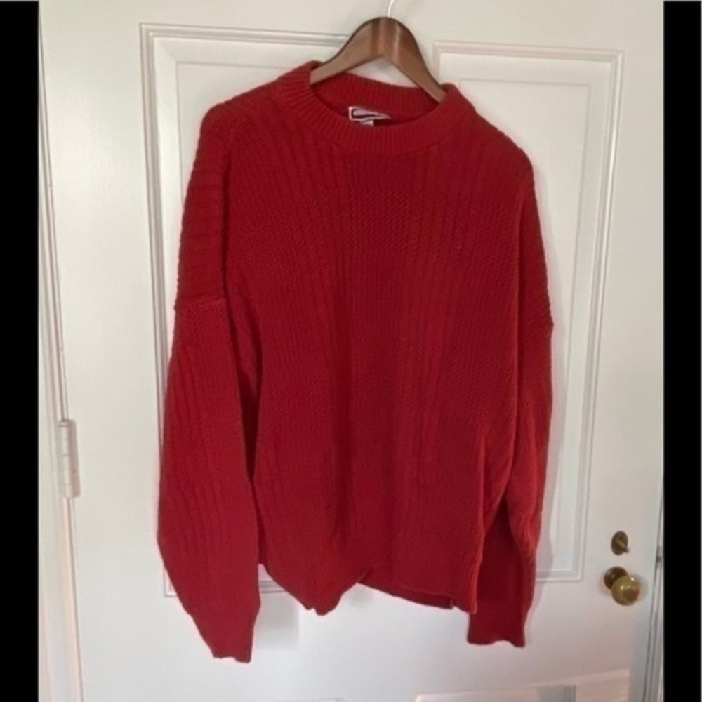 Vintage Oversized Textured Patternโ Grandpa Sweater